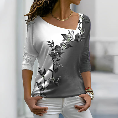 Anna - Dames bloemen T-shirt